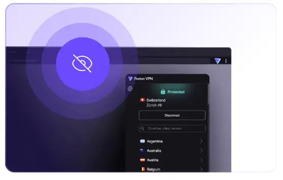 بدون ثبت فعالیت فیلترشکن Proton VPN