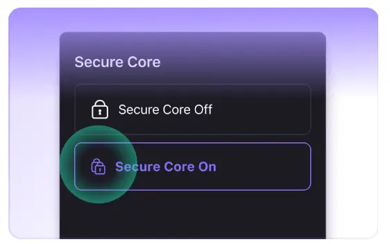 ویژگی Secure Core در فیلترشکن Proton VPN