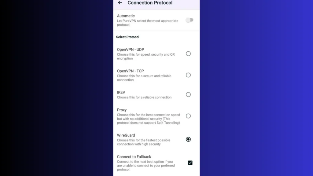 پروتکل‌های فیلترشکن PureVPN