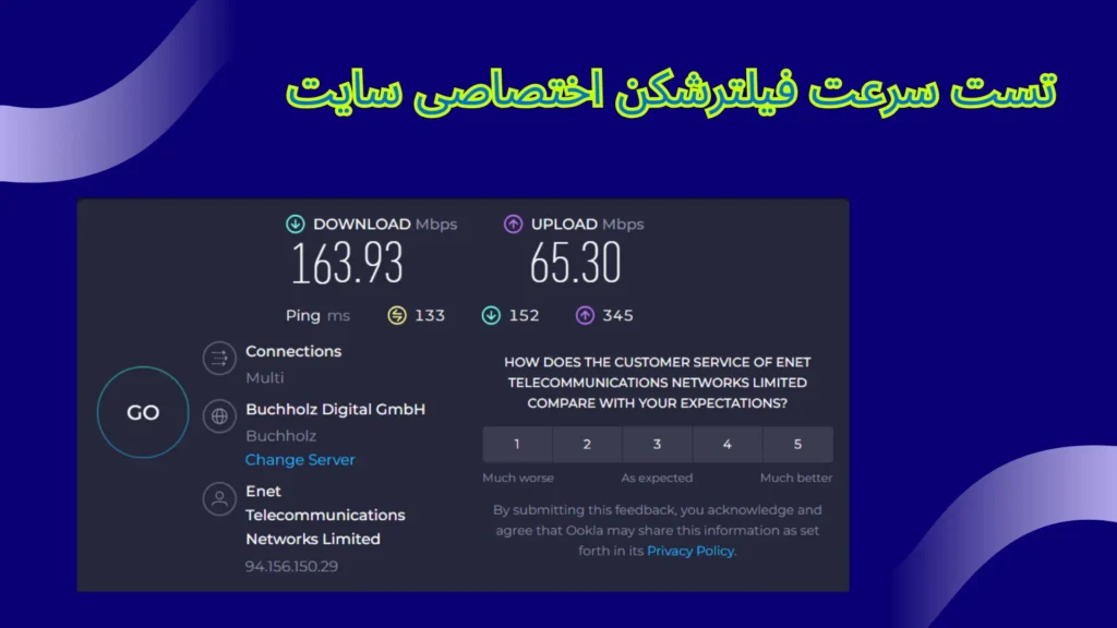 خرید VPN اختصاصی سایت با تست سرعت