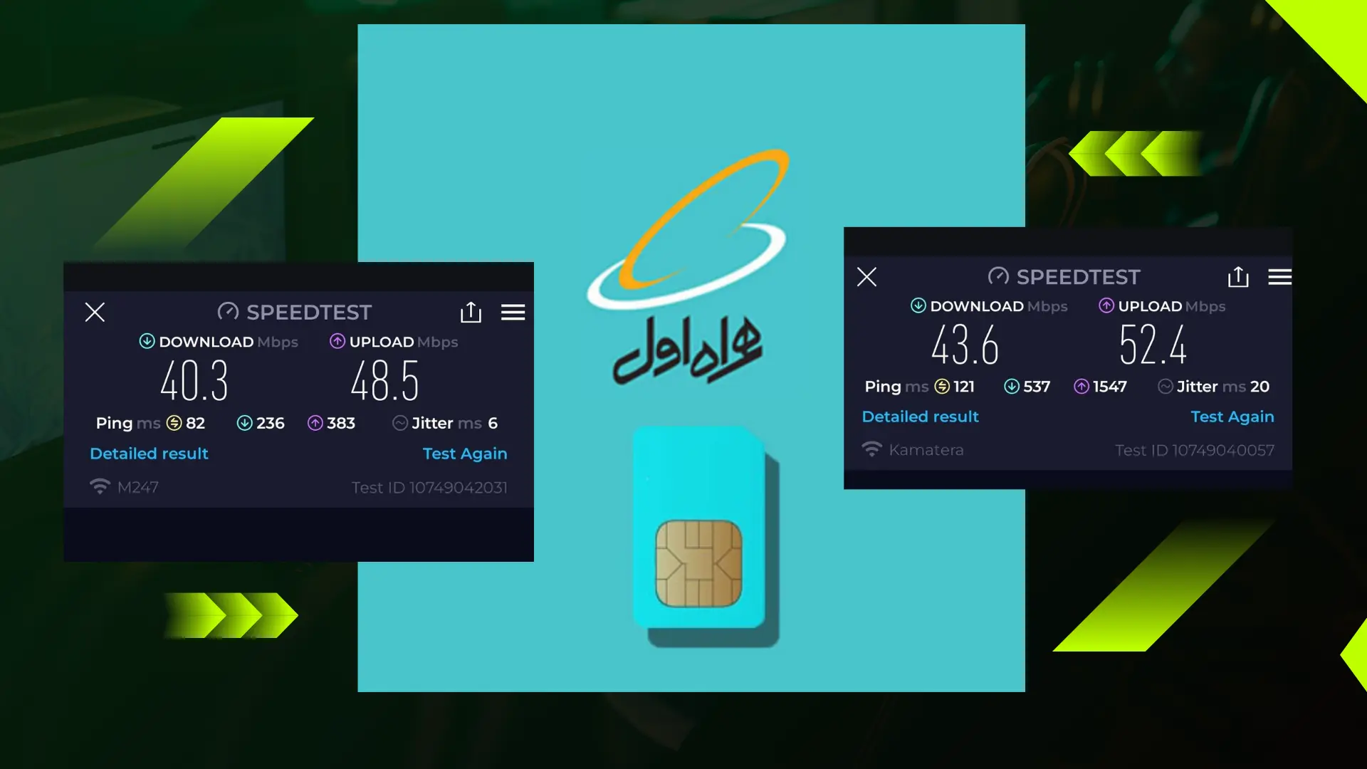 تست سرعت فیلترشکن قوی همراه اول