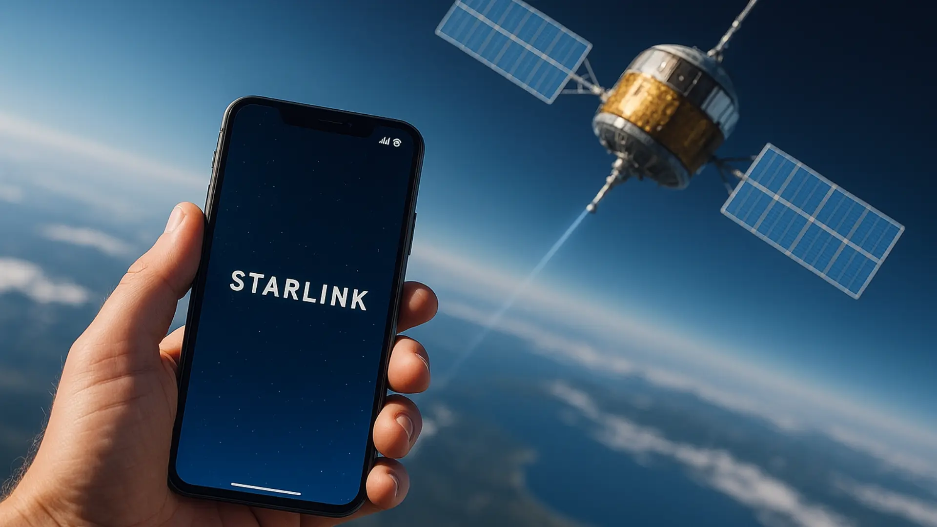 اتصال به ماهواره استارلینک با موبایل