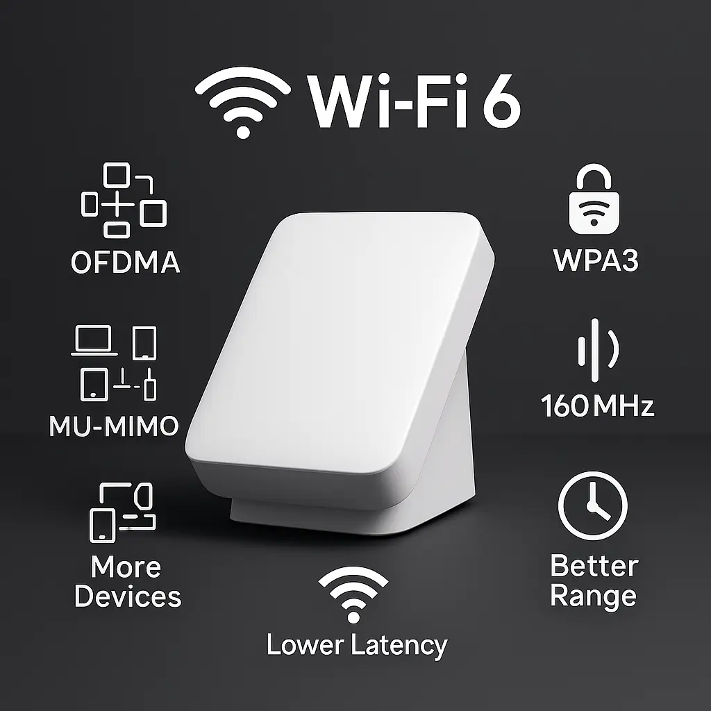 مقایسه استارلینک نسخه ۴ و مینی از دید شبکه: روتر Wi-Fi 6 در نسخه چهار